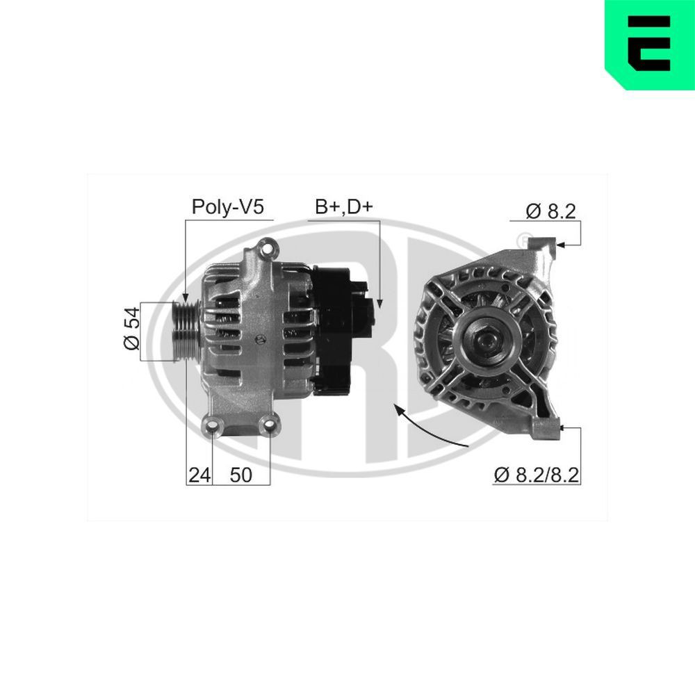 Генератор автомобиля ERA 210663A