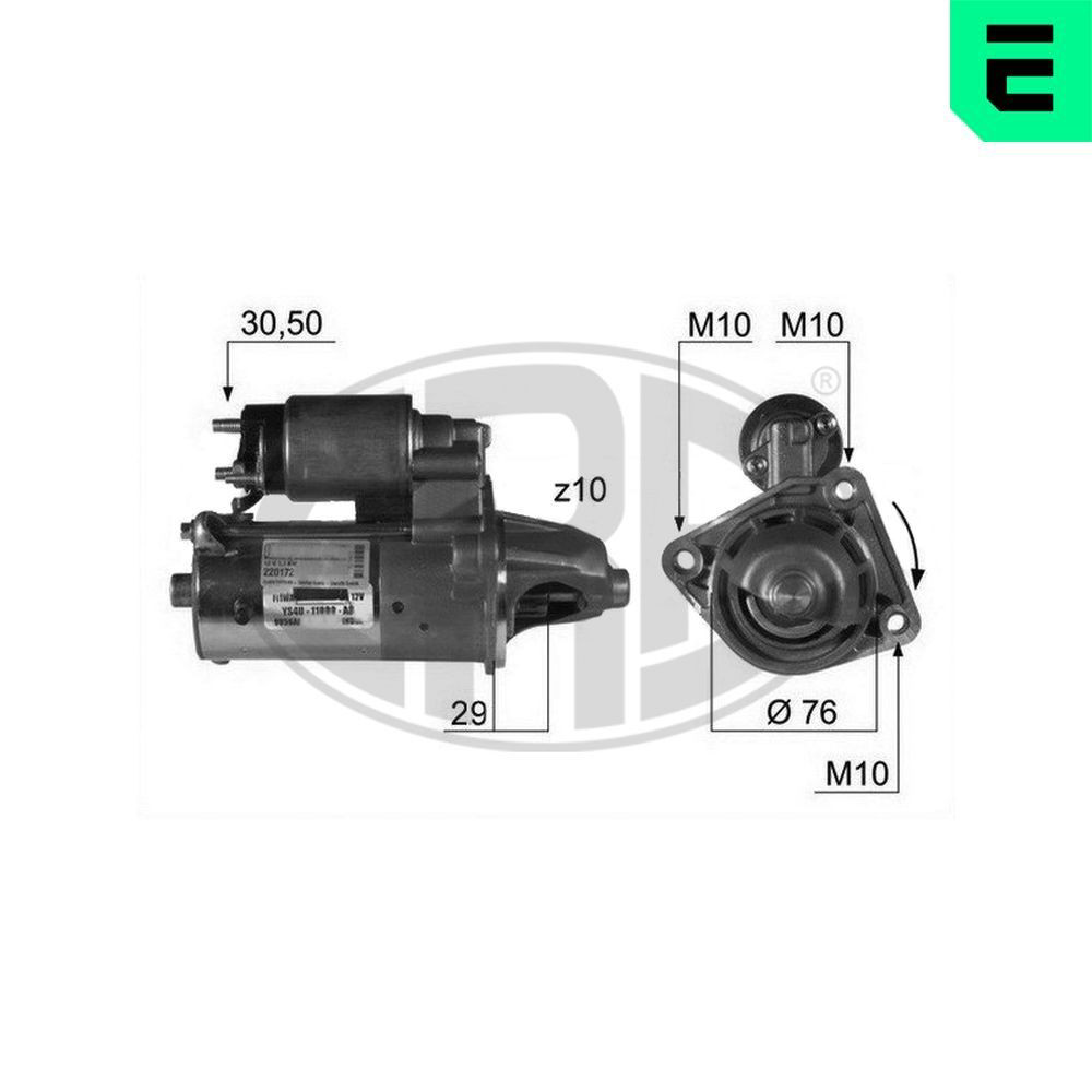 Стартер ERA 220172A цена, от 88.78 USD