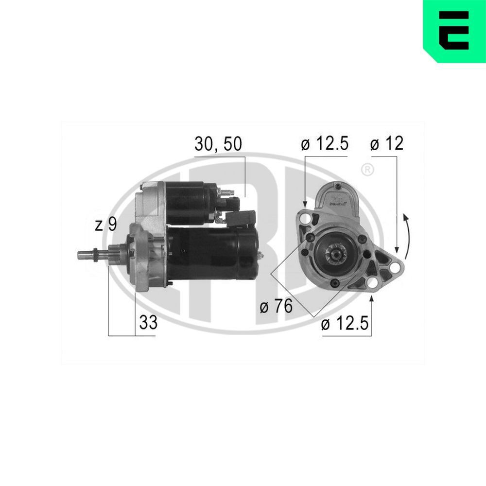 Стартер двигателя ERA 220190A