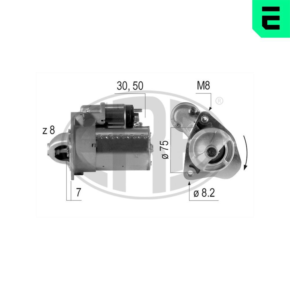 Стартер двигателя ERA 220386A