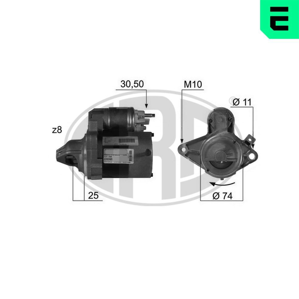 Стартер двигателя ERA 220395A