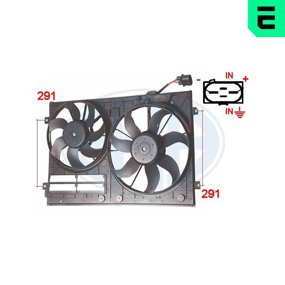 352035 ERA Вентилятор радиатора