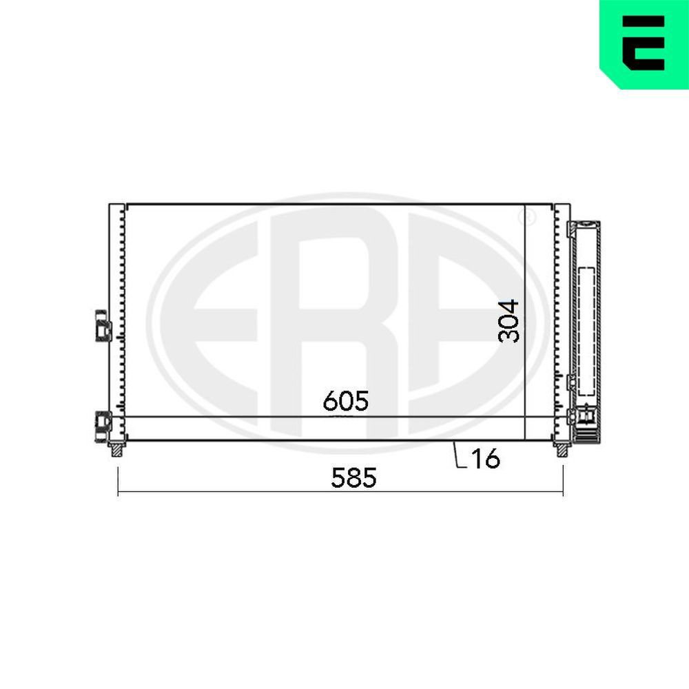 Конденсатор кондиционера ERA 667000 цена, от 68.64 USD