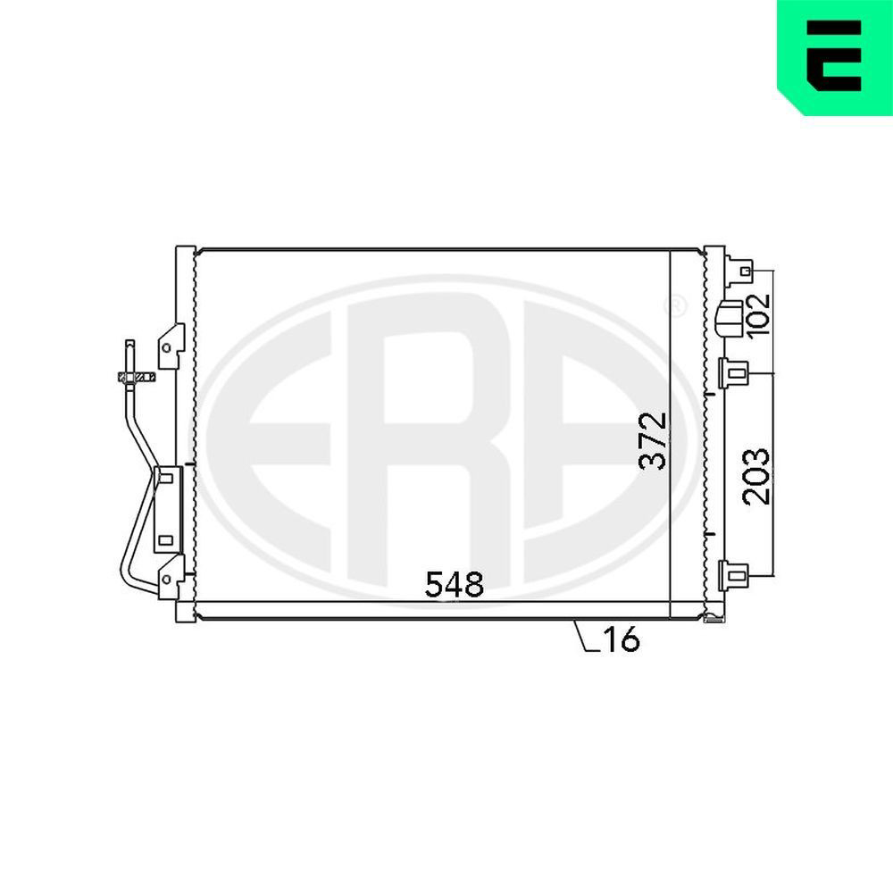 Конденсатор кондиционера ERA 667038 цена, от 67.21 USD