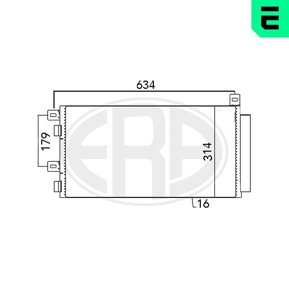 Конденсатор кондиционера ERA 667051 цена, от 79.69 USD