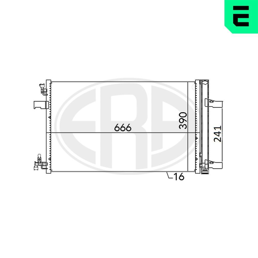 Конденсатор кондиционера ERA 667053 цена, от 90.01 USD