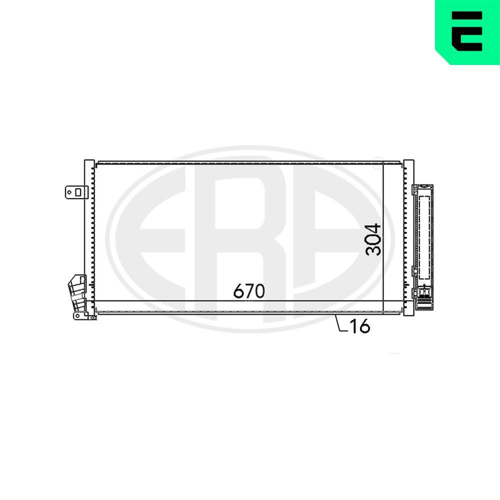 Конденсатор кондиционера ERA 667136 цена, от 79.32 USD
