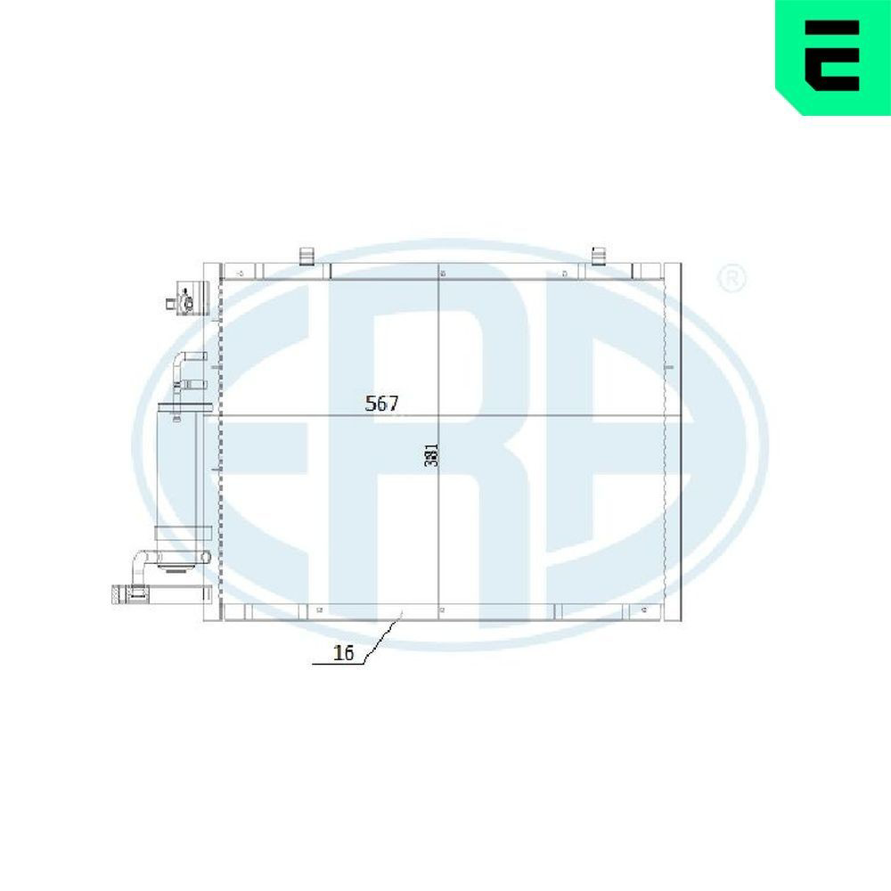 Конденсатор кондиционера ERA 667281 цена, от 87.94 USD