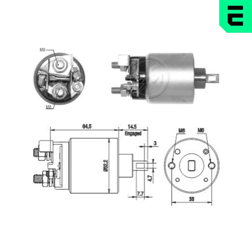 Втягивающее реле стартера ZM2710 ERA