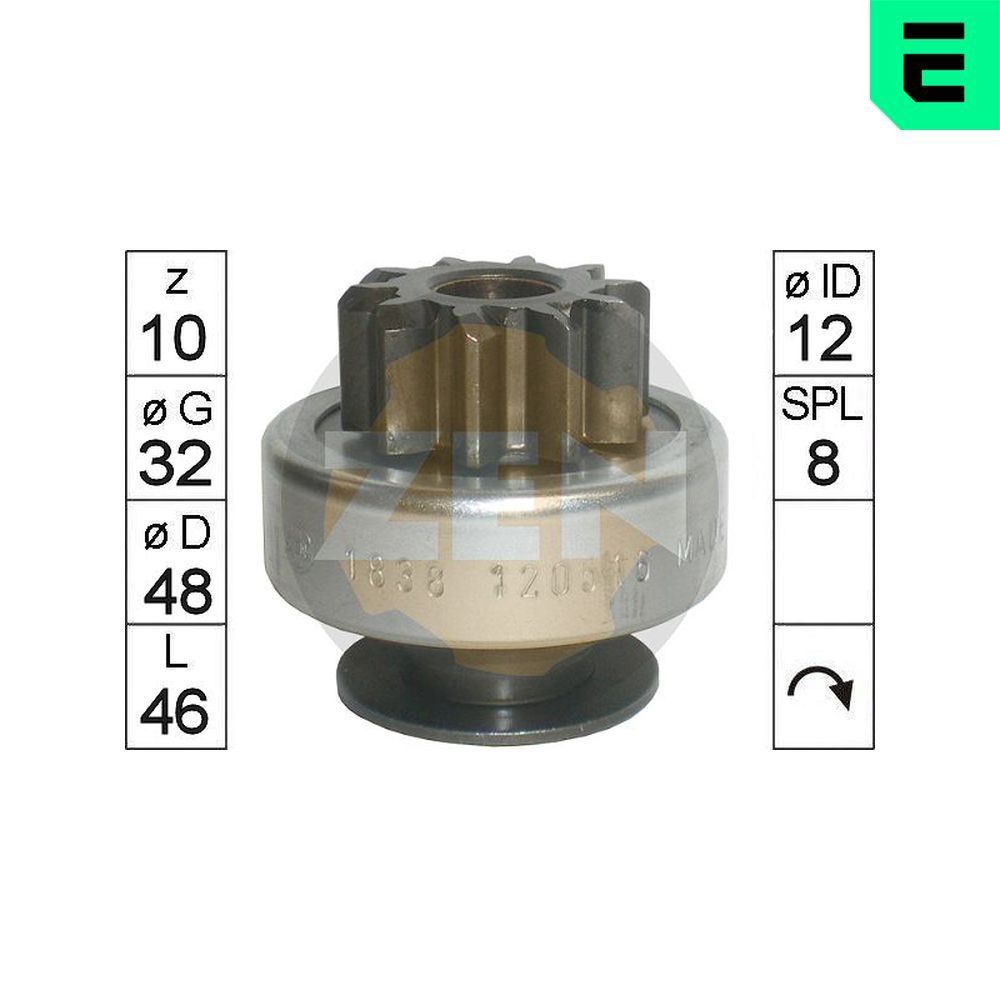 Бендикс стартера ERA ZN1838