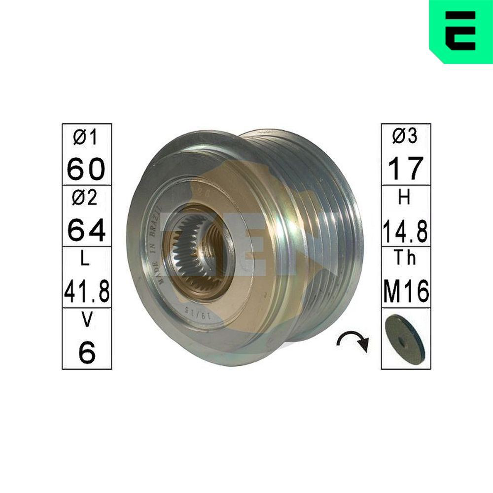 ZN5626 ERA Обгонная муфта генератора