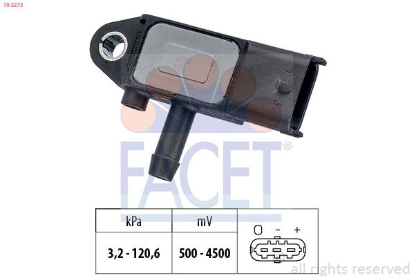 103273 Facet Датчик давления выхлопных газов