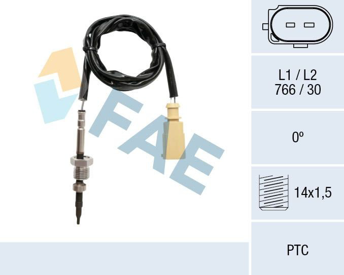 68030 FAE Датчик температуры отработавших газов (ОГ), сажевого фильтра