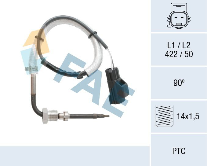 68067 FAE Датчик температуры отработавших газов (ОГ), после катализатора