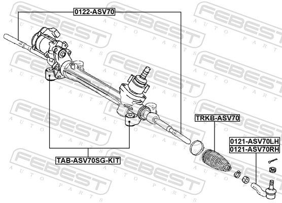 Рулевой наконечник Toyota Camry седан (V70) (2017 - 2024) цена, от 20.36 USD