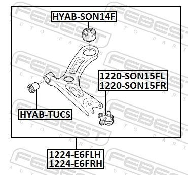  Нижний рычаг Hyundai Sonata 7