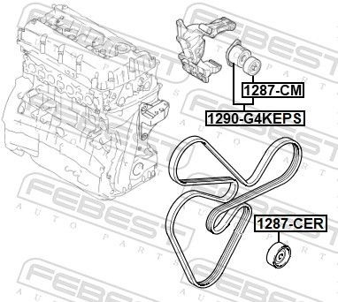  Натяжитель приводного ремня KIA Sorento 2