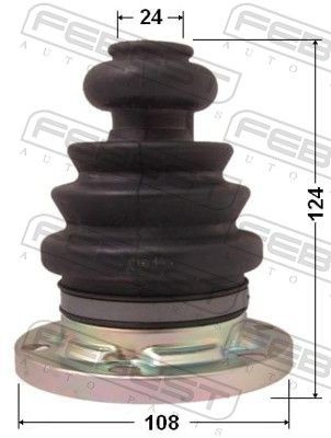 Пыльник ШРУСа внутренний, передней полуоси Daihatsu 0443887F22000