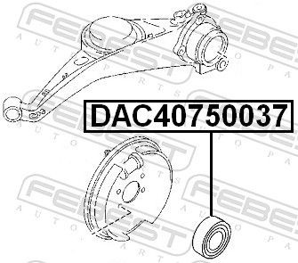  Подшипник задней ступицы Mazda Tribute 