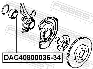 Комплект подшипника ступицы колеса BW DAC4080M1CS68 цена, от 18.27 USD