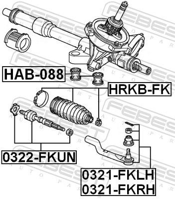  Пыльник рулевой рейки Honda Civic 8