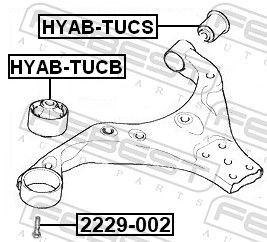 Сайлентблок передней подвески Febest HYABTUCS цена, от 6.61 USD