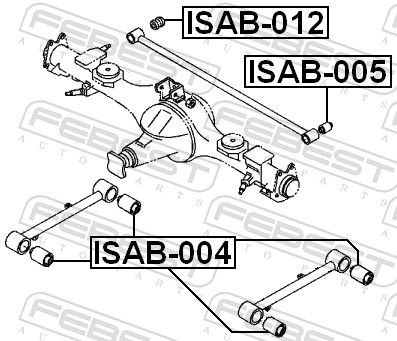 Сайлентблок задней балки Opel 1736905
