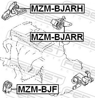 Подушка передней опоры двигателя на Mazda 323 F VI BJ