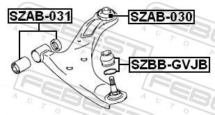 Сайлентблок передней подвески Suzuki 4526265J12 цена, от 10.84 USD