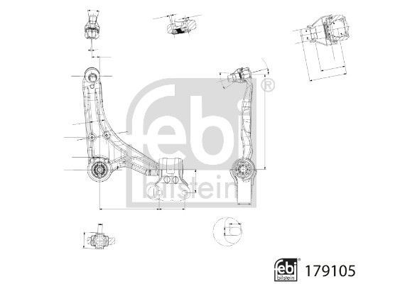 Правый рычаг передней нижней подвески Ford Fusion седан (CD) (2012 - 2022) цена, от 87.90 USD