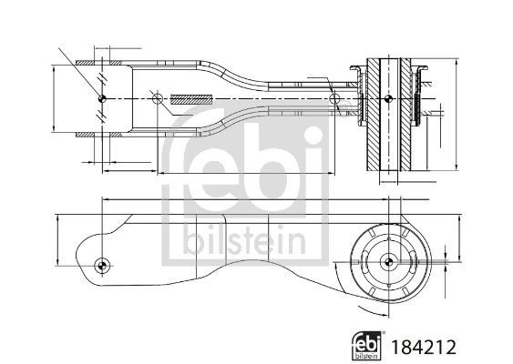 Рычаг задней подвески поперечный левый LR068167 Land Rover