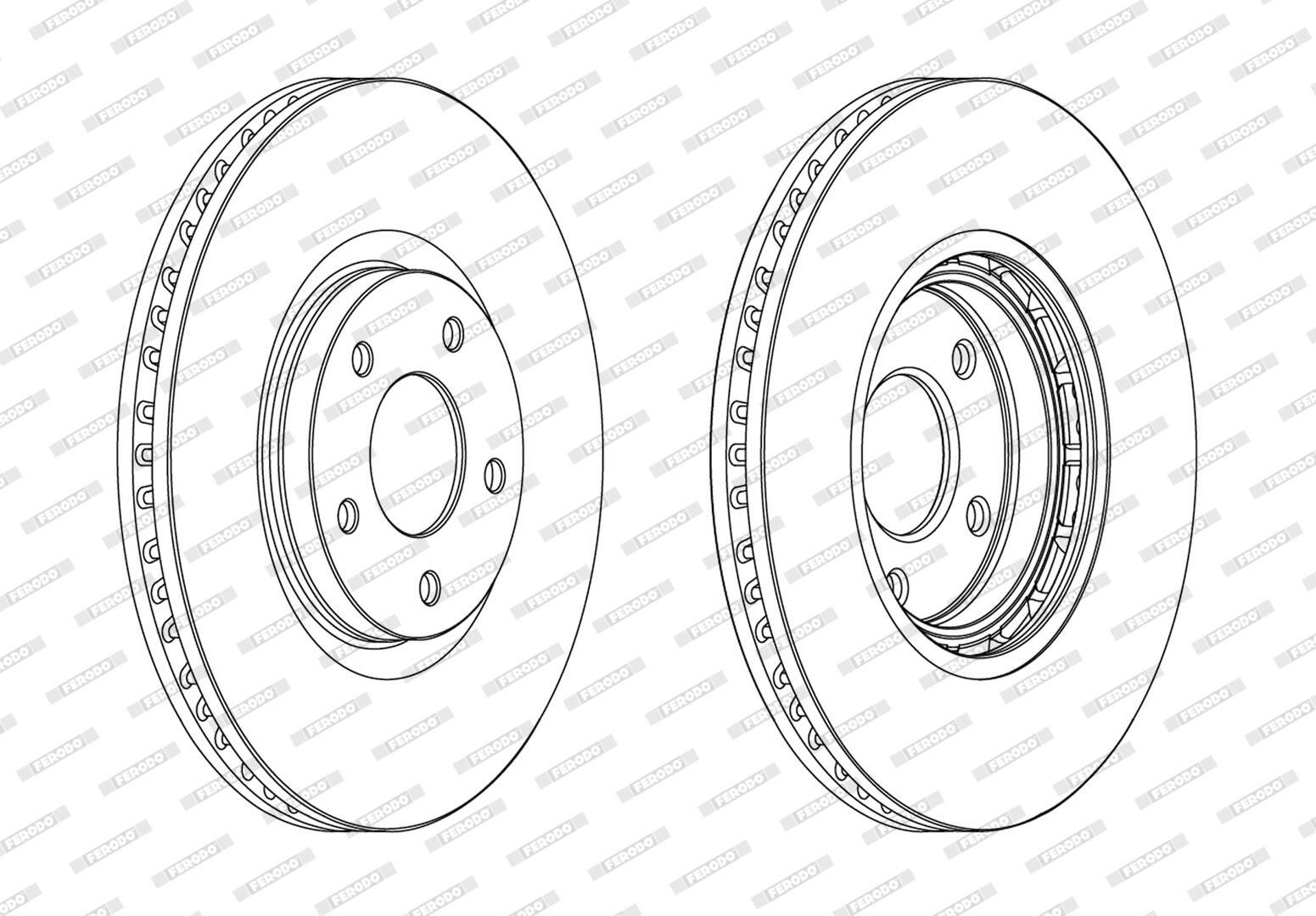 Диск тормозной передний FERODO DDF1724C