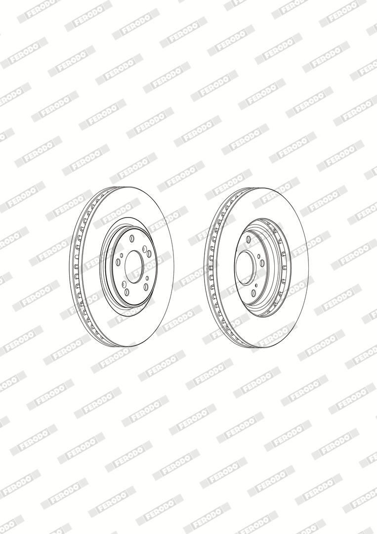 Тормоз дисковый передний Ferodo DDF1777C1 цена, от 77.31 USD