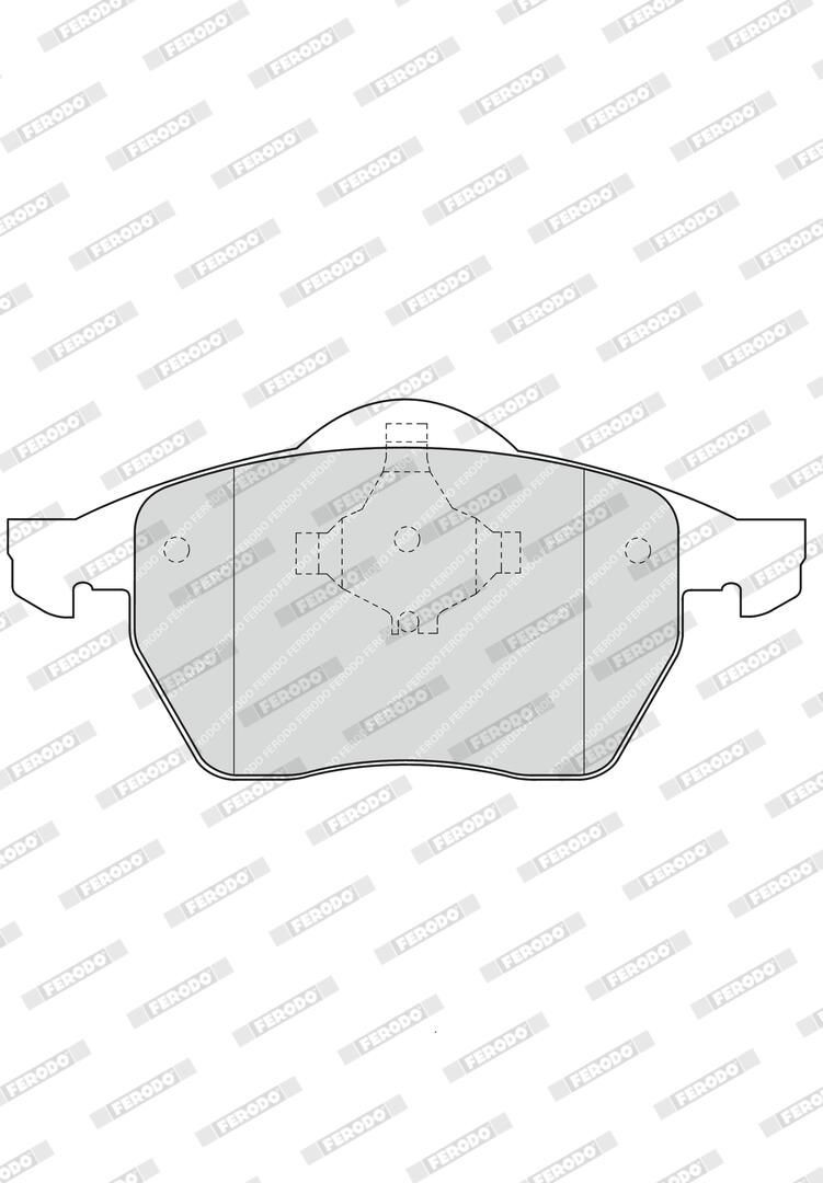 FDB1167 Ferodo Колодки передние