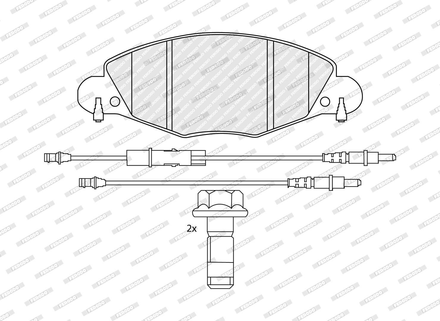 FDB1412 Ferodo Колодки передние