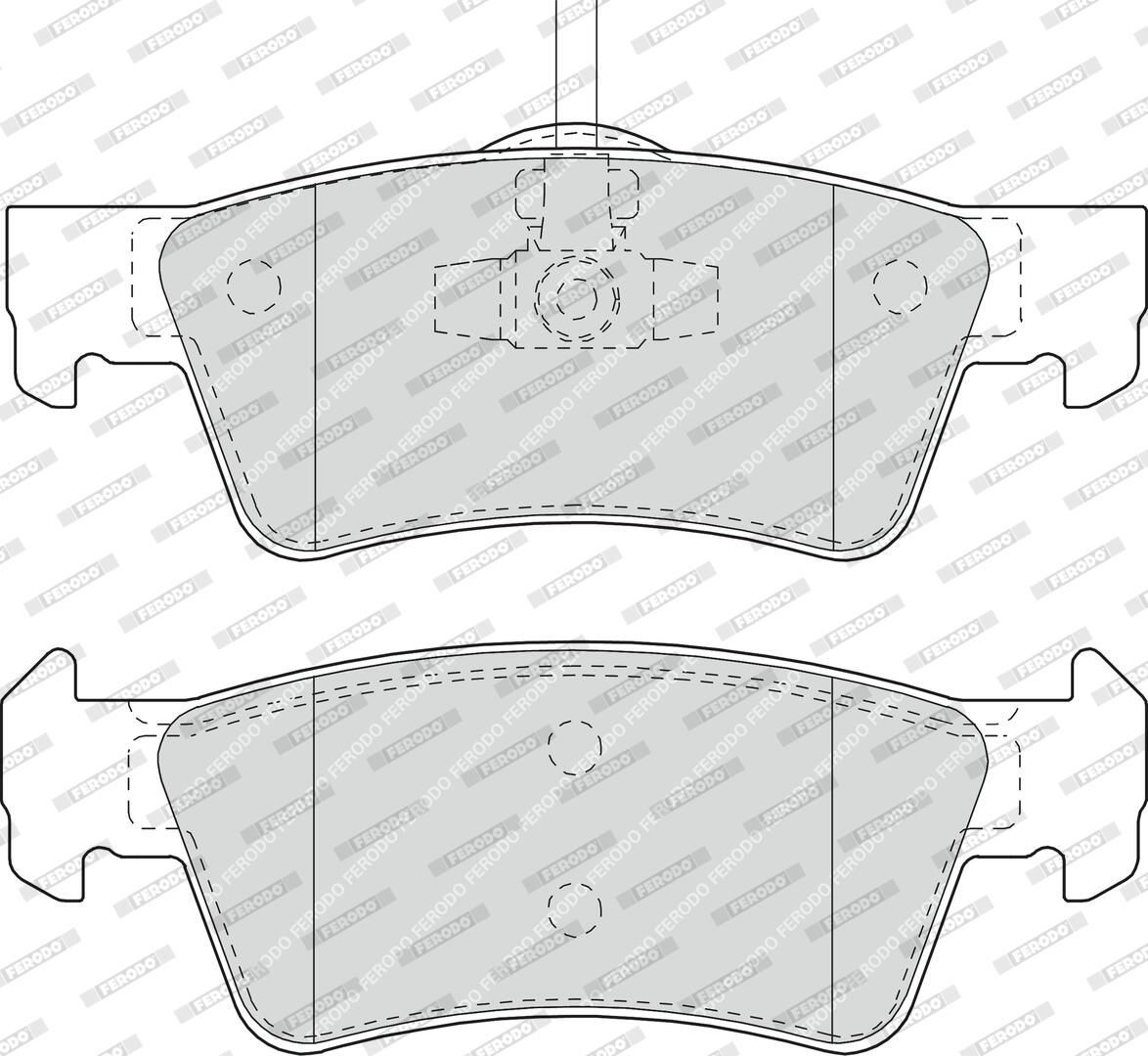 Колодки дисковые  Ferodo FDB1460 цена, от 36.16 USD