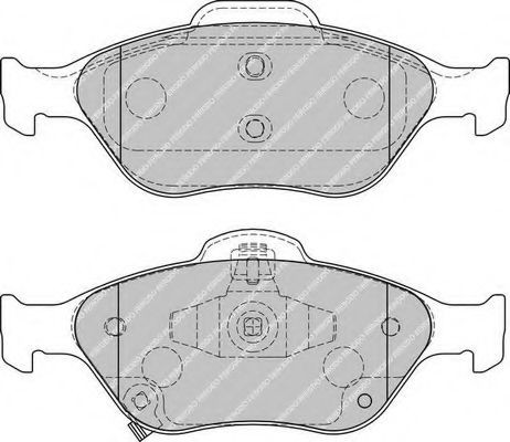 Передние тормозные колодки FDB1890 Ferodo