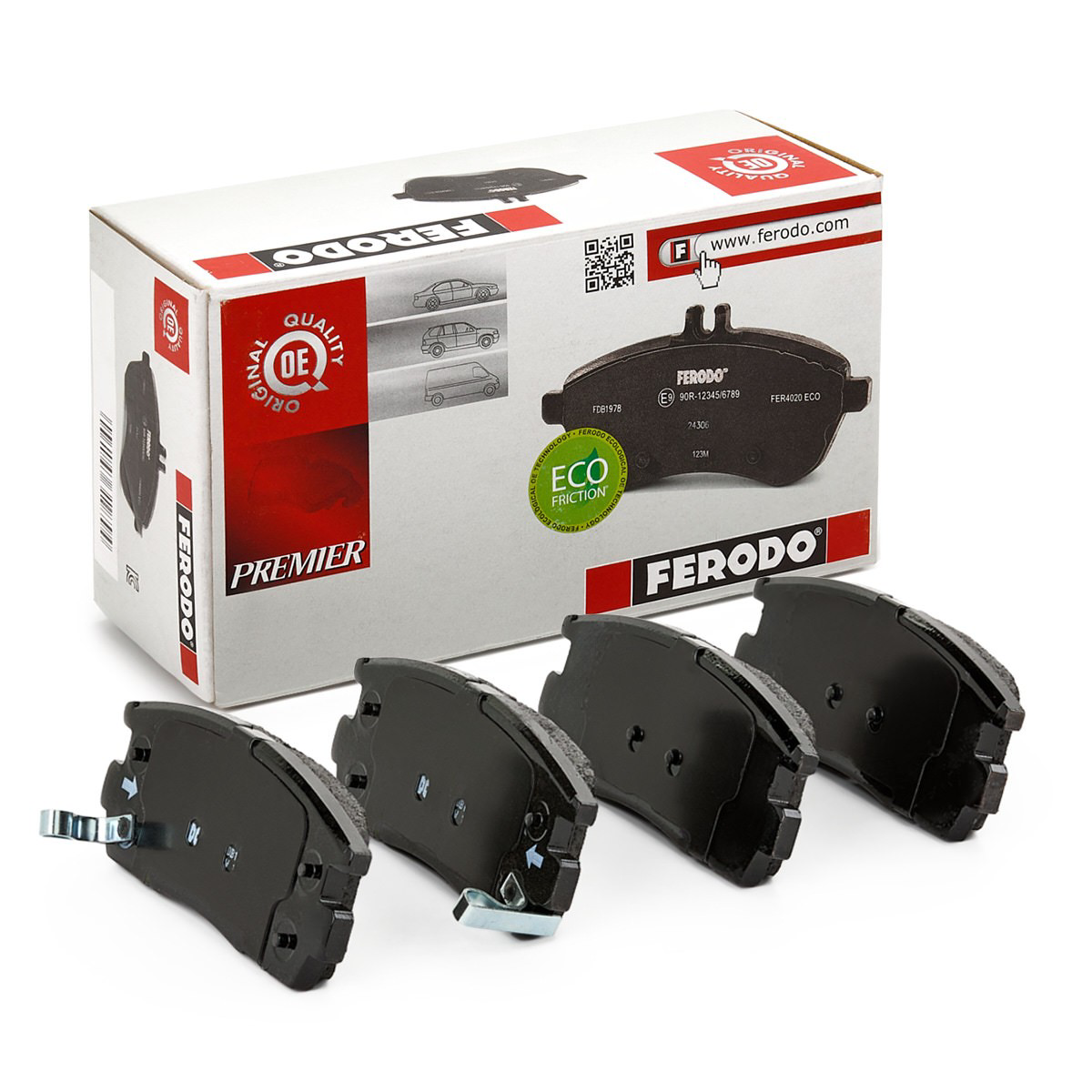 Задние тормозные колодки FDB1935 Ferodo