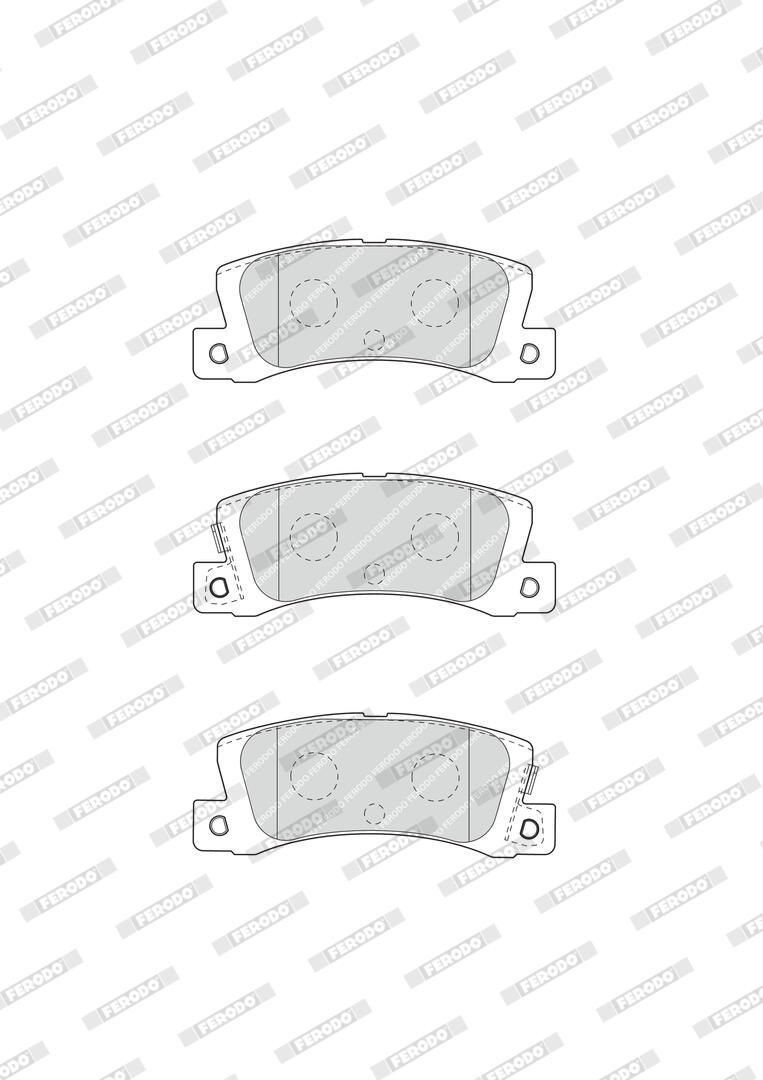 Купить FDB4274 Ferodo Колодки тормозные задние, дисковые