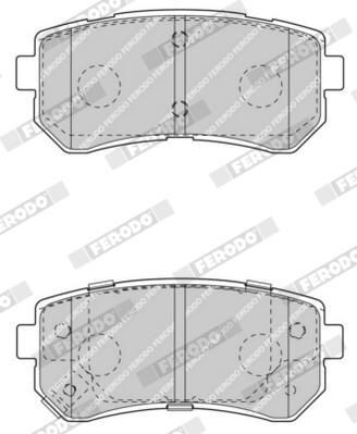 Купить FDB4408 Ferodo Колодки тормозные задние, дисковые
