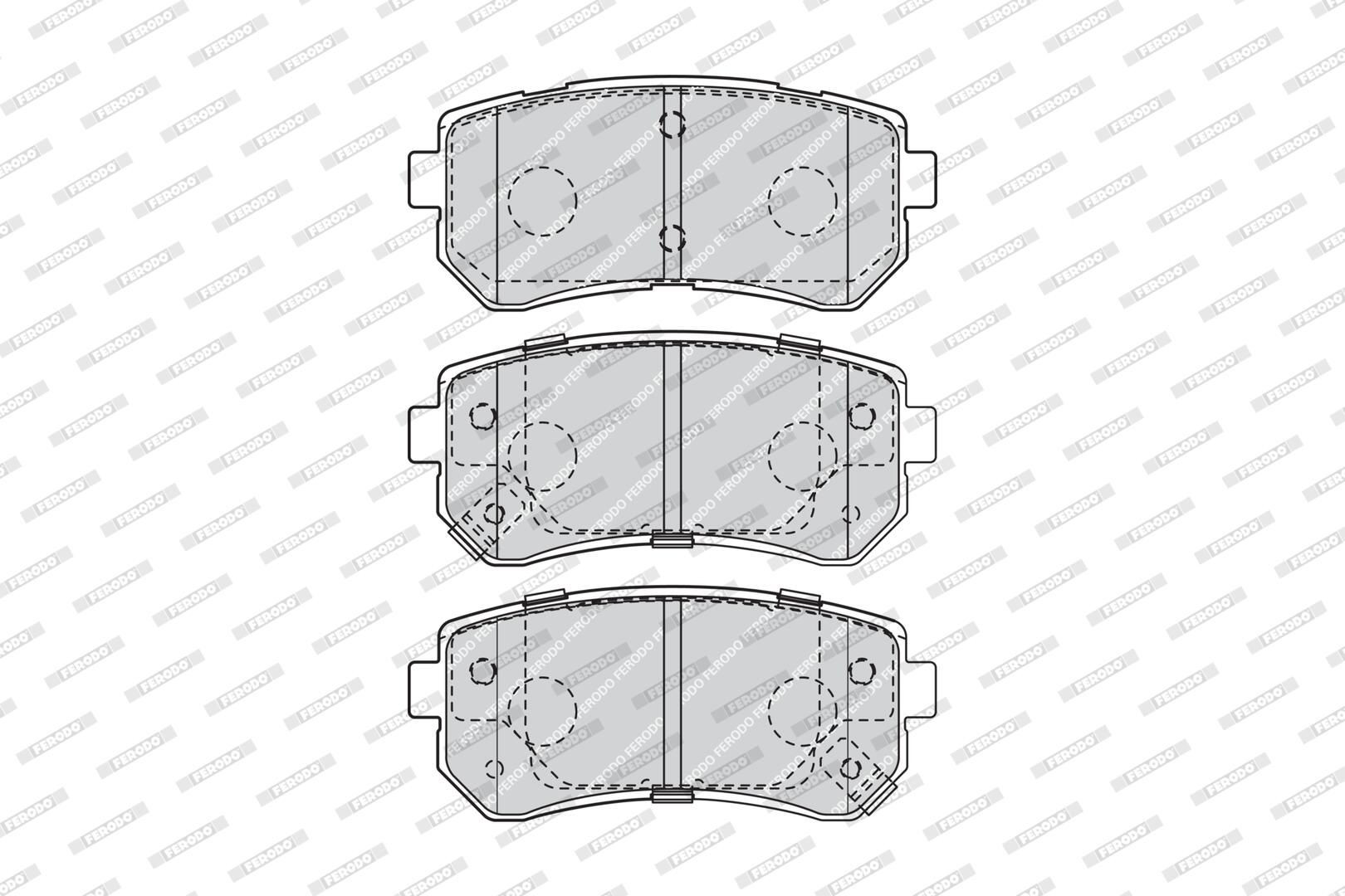 FDB4408 Ferodo Колодки тормозные дисковые комплект