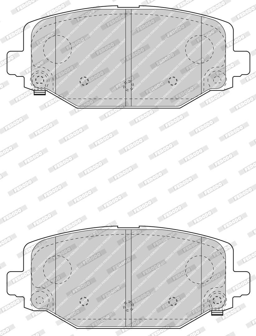 Купить FDB4778 Ferodo Колодки тормозные задние, дисковые