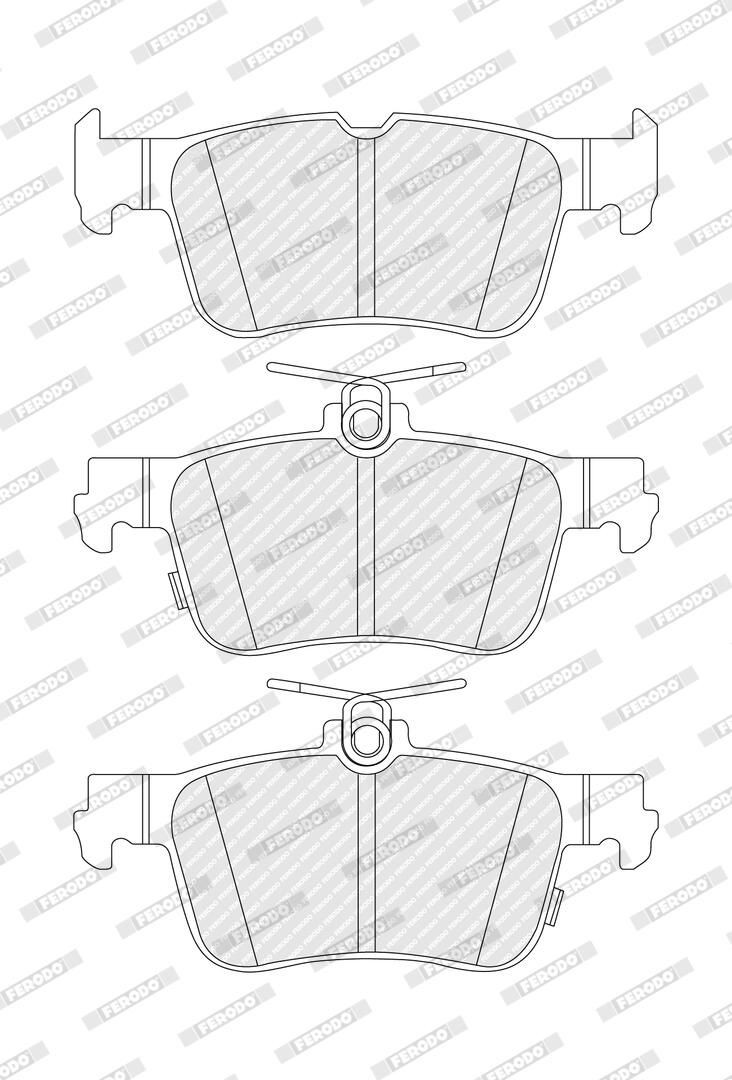 Купить FDB5478 Ferodo Колодки тормозные задние, дисковые