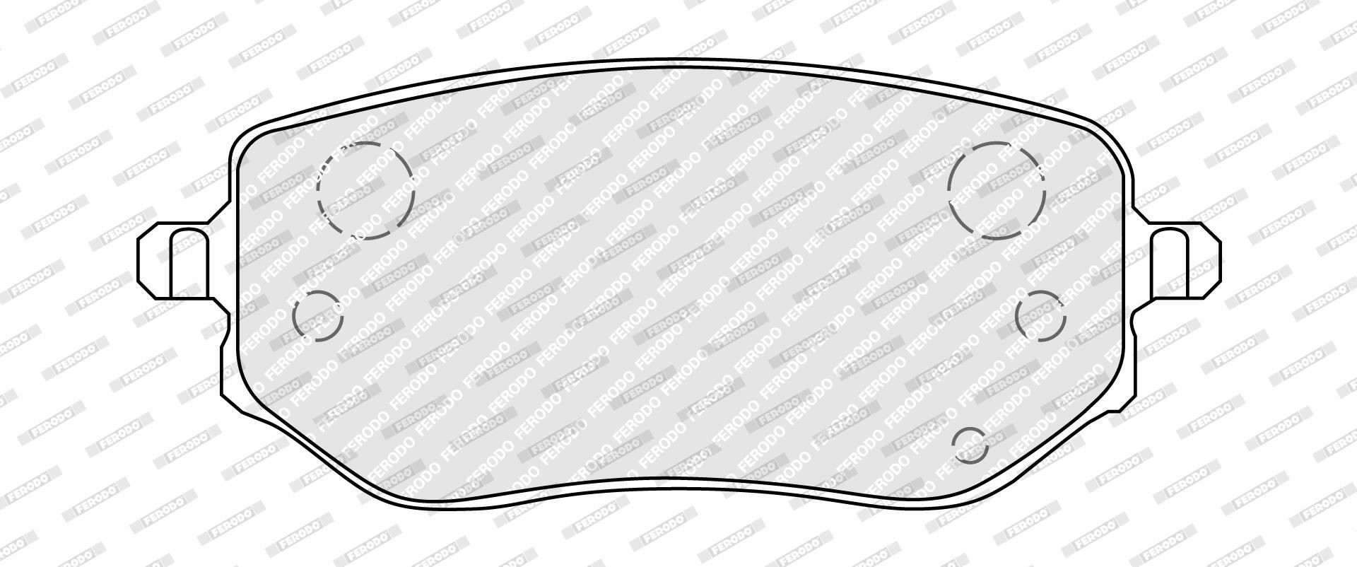Купить FDB5519 Ferodo Колодки тормозные задние, дисковые