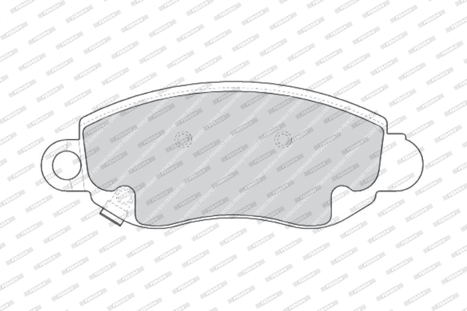FVR1381 Ferodo Колодки передние