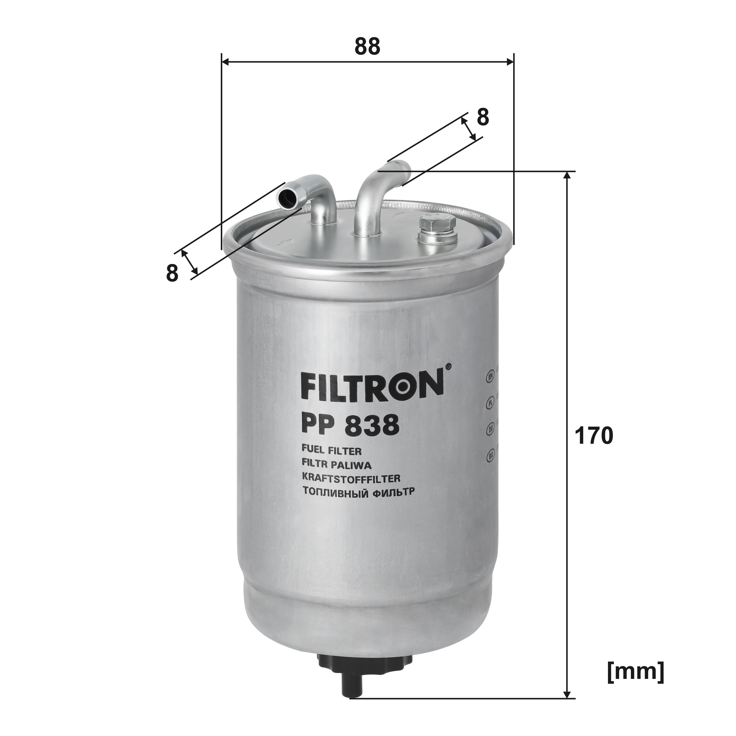 PP838 Filtron Фильтр топлива