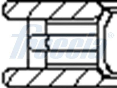 Кольца поршневые комплект, STD Freccia FR10229000