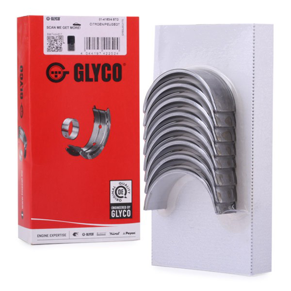 Купить 0141634STD Glyco Комплект шатунных вкладышей