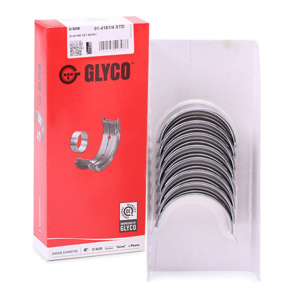Купить 0141814STD Glyco Комплект шатунных вкладышей