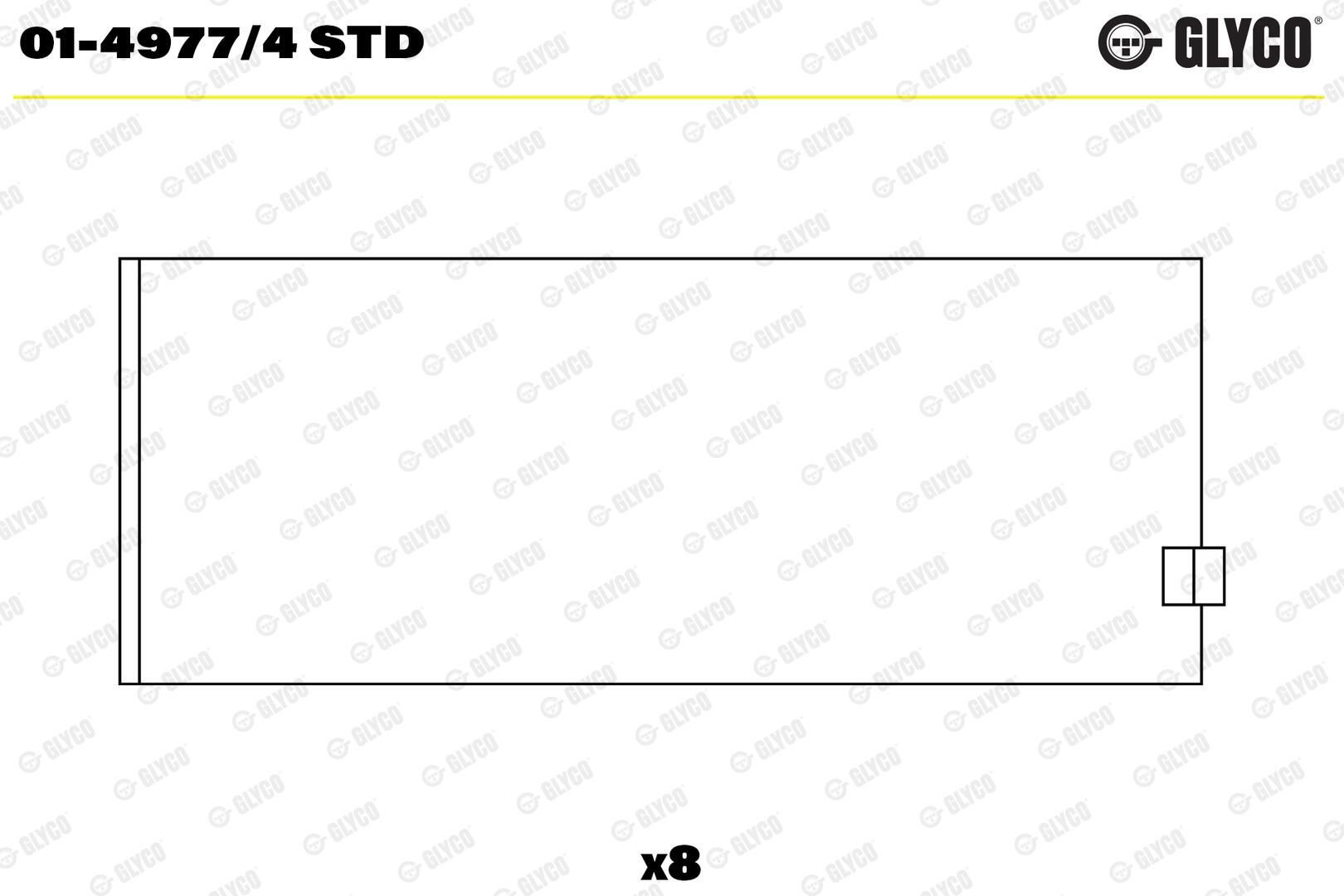 Шатунные вкладыши коленчатого вала TDC CB2805STD цена, от 7.52 USD